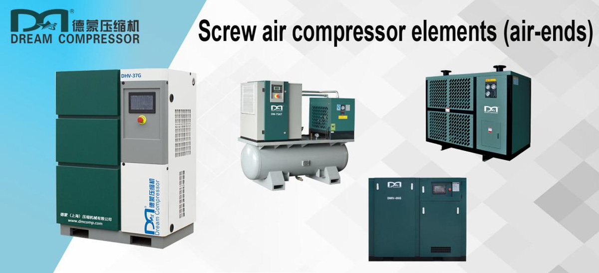 Screw air compressor elements (air-ends)