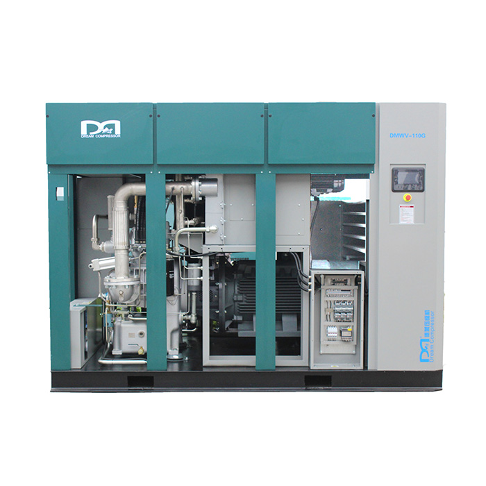Dry Oil Free Permanent Magnetic Variable Speed Screw Air Compressor