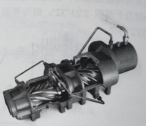 two stage screw air compressors' air end 