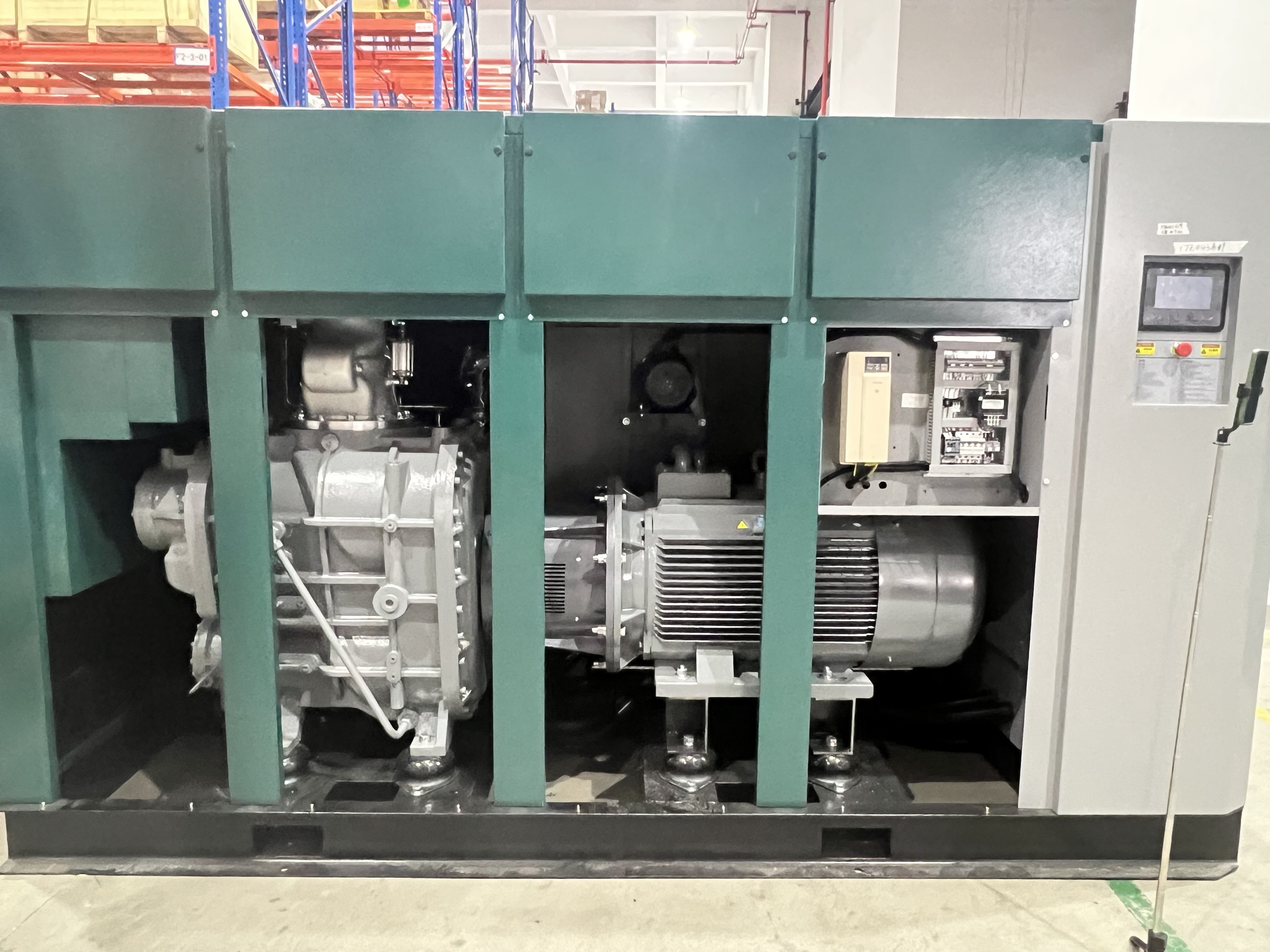DHV-250Z oil injected two stage VSD screw compressor