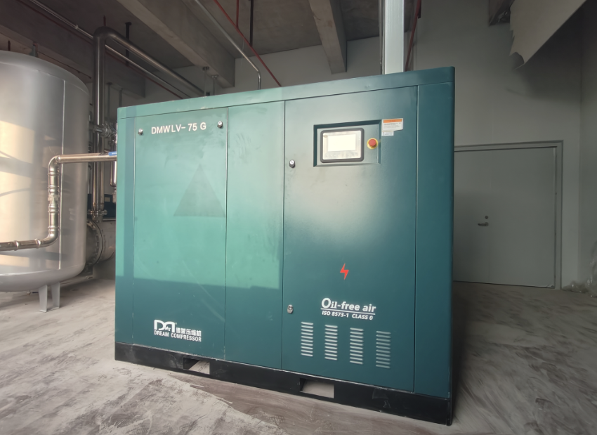 Low-Pressure Dry Oil-free Rotary Screw VSD Compressor