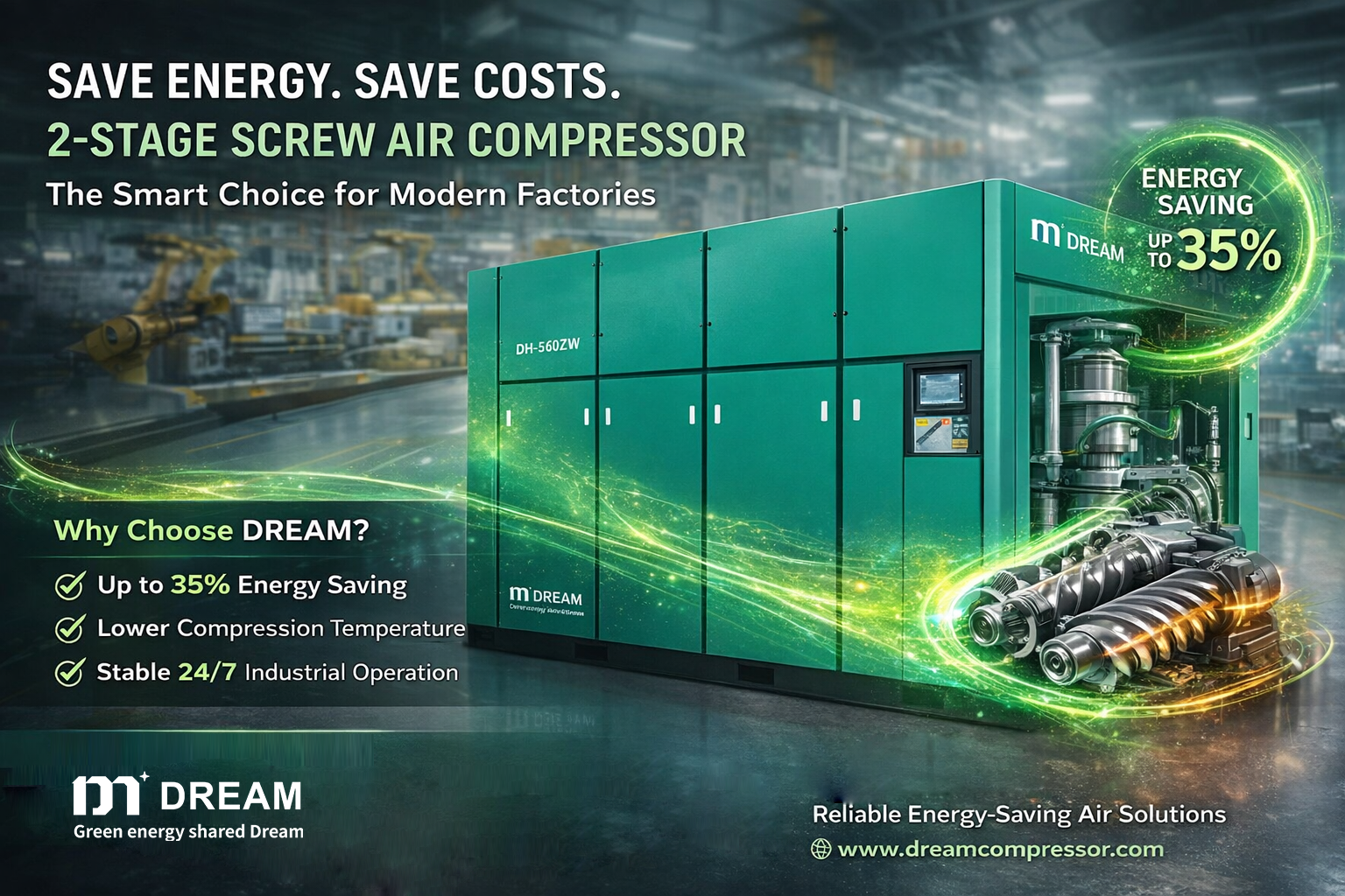 How to Choose an Energy-Saving Air Compressor for Industrial Applications