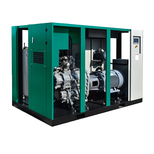 Energy-saving two stage screw air compressor