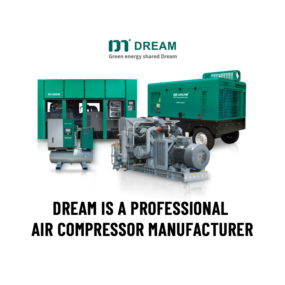 dream is one leading screw air compressors manufacturer