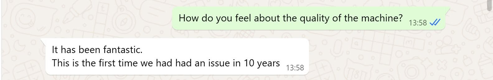 Austrian-client‘s-feedback-on-dream-dm37A-screw-air-compressor